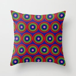 Bright Rounds Throw Pillow