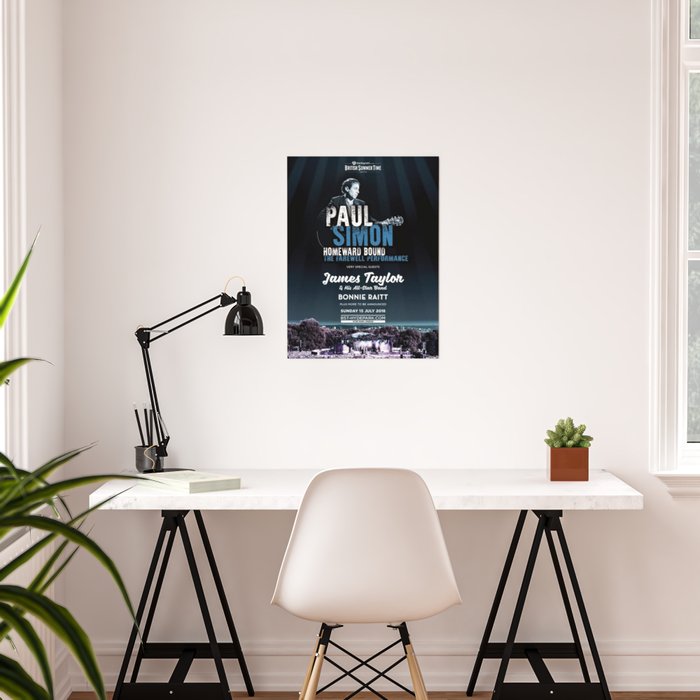 Paul Simon British Summer Time Tour Dates 2019 Kamboja Poster By Sa264 Society6