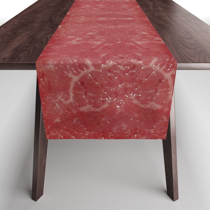Raw Beef Pattern Table Runner