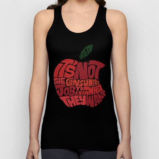 Steve Jobs on Consumers Unisex Tank Top