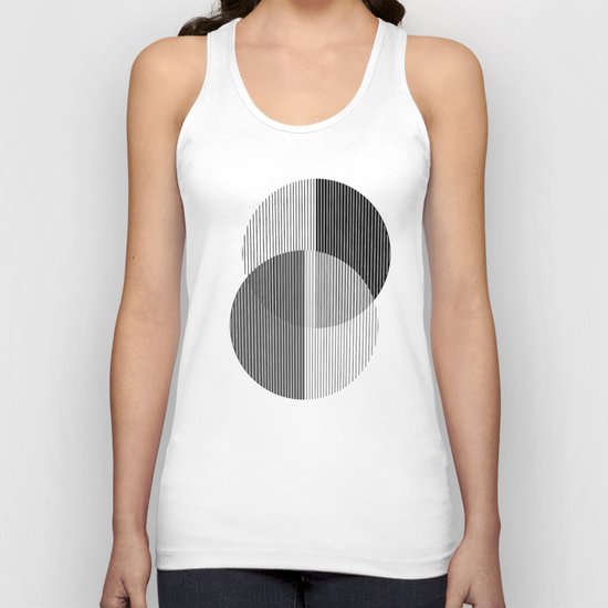 circles lines Unisex Tank Top