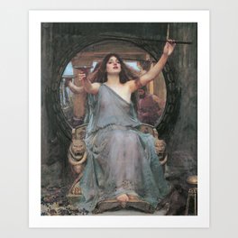 CIRCE OFFERING THE CUP TO ULYSSES - JOHN WILLIAM WATERHOUSE Art Print