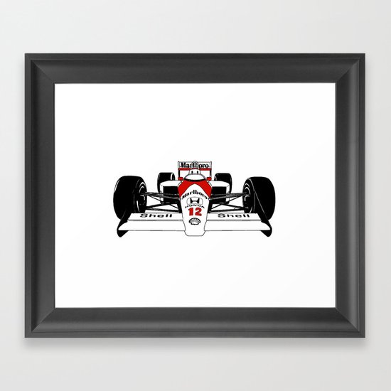 Senna MP4/4 Framed Art Print