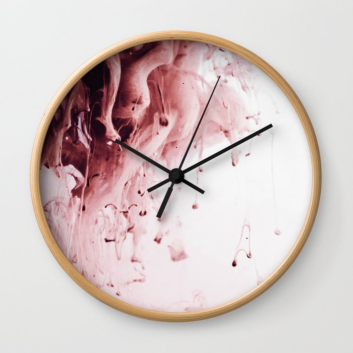 The Pink Paint (Color) Wall Clock