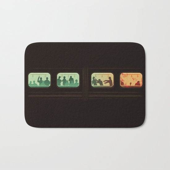 Ground Zero - Zombie Subway Bath Mat