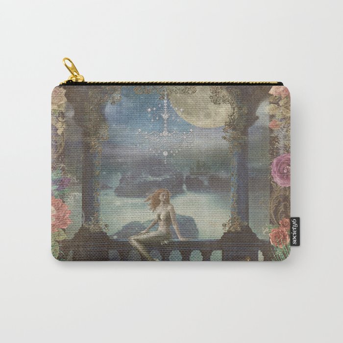 Mermaid Land Lair Palace Carry-All Pouch