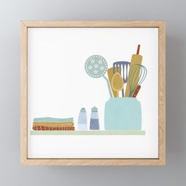 The Kitchen Shelf Framed Mini Art Print