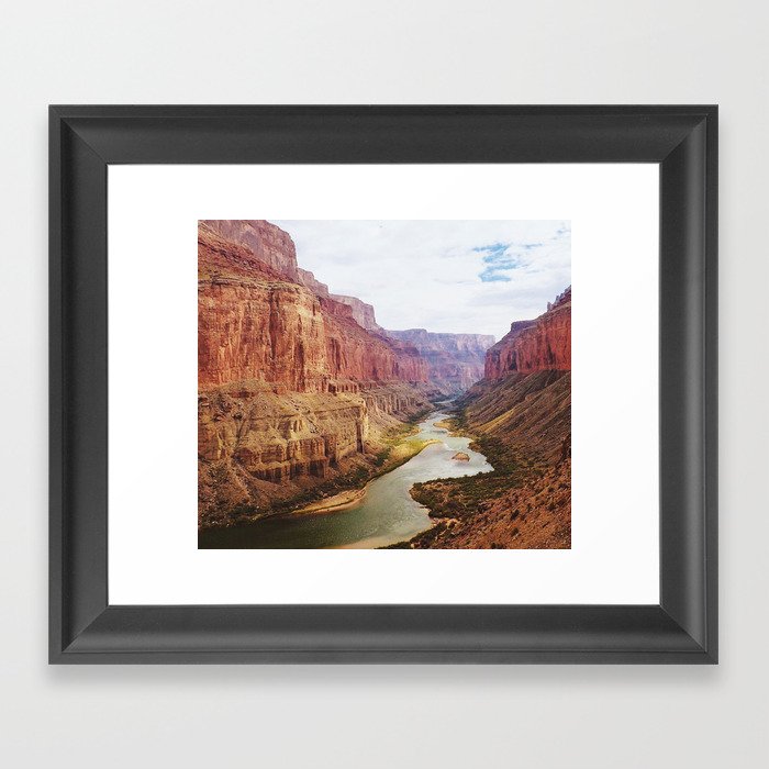 Colorado River view from Nankoweap Framed Art Print