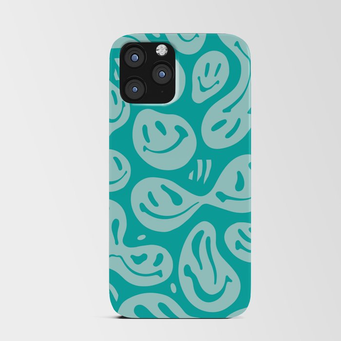 Eggshell Blue Melted Happiness iPhone Card Case