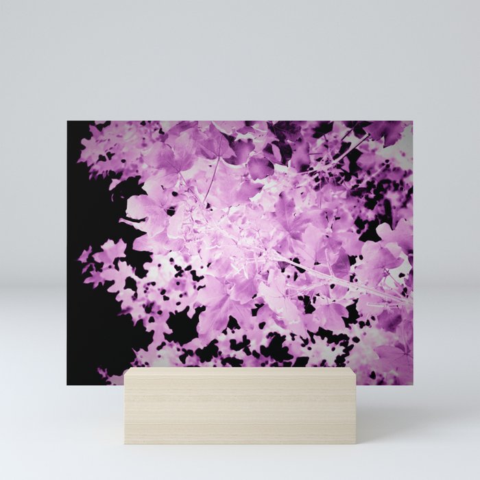 Purple Leaves Mini Art Print @society6