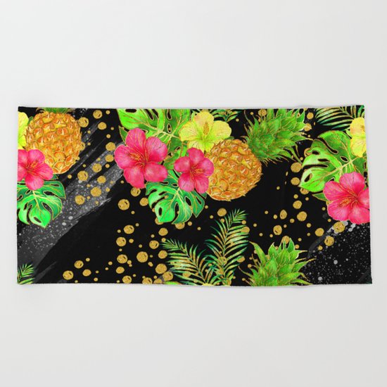 Summer Glitter #8 Beach Towel