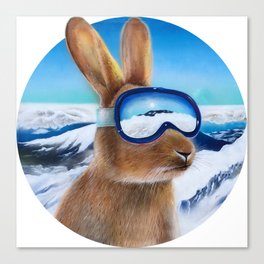 Ski Bunny Canvas Print