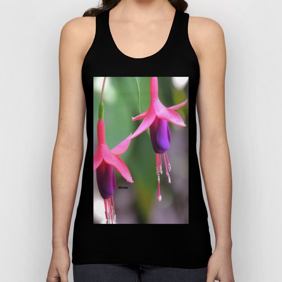 Fuchsia in the Rose Garden Unisex Tank Top