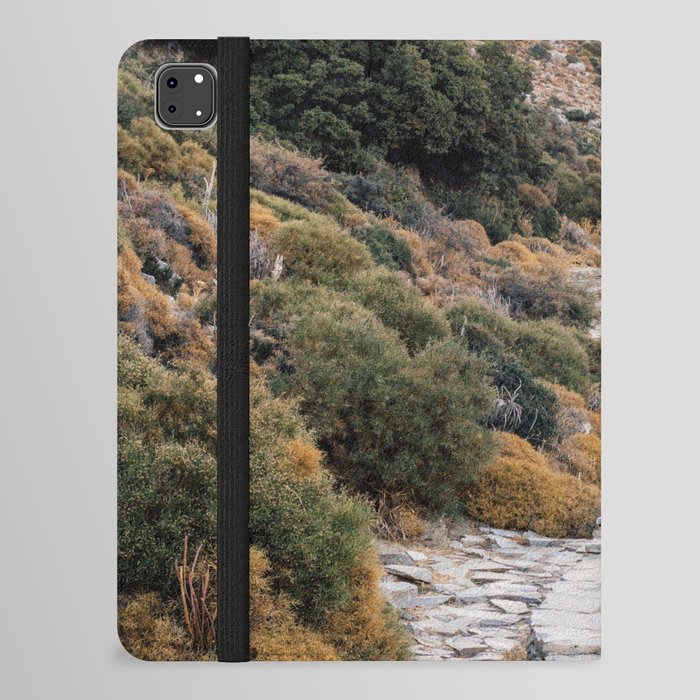 Path into the Mountains | Greek Nature | Colorful and Bright Travel Photography in Greece, Europe iPad Folio Case