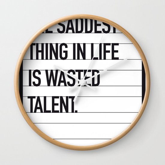 My Bronx Tale Movie Quote poster Wall Clock