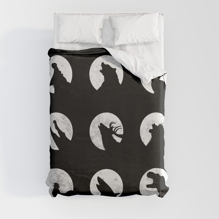 Wolf's Night Off Duvet Cover
