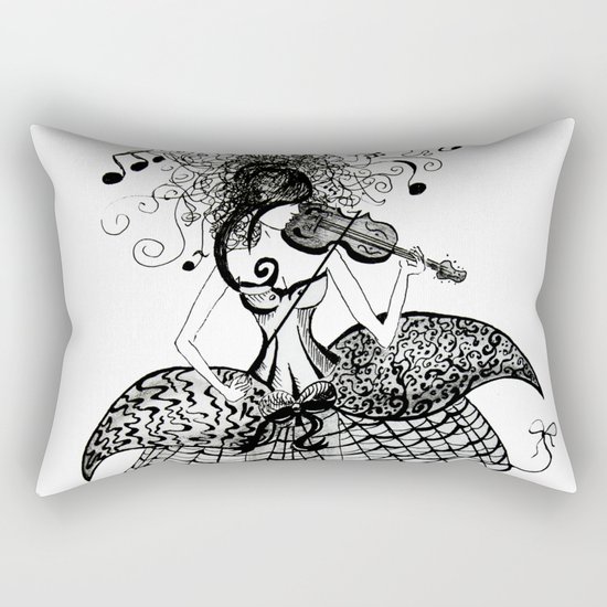 violinist Rectangular Pillow