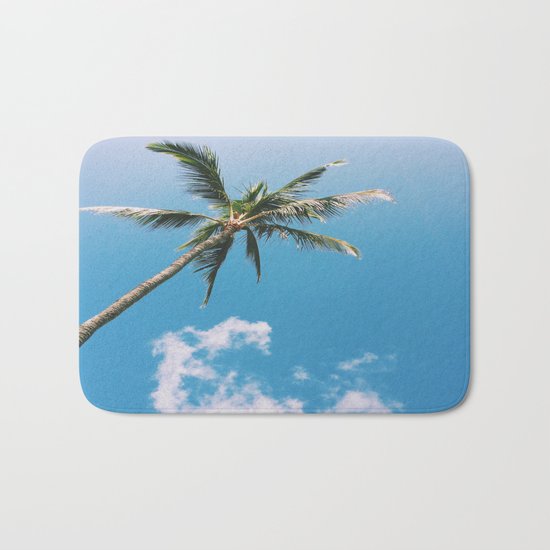 Clouds and Palms Bath Mat