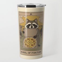 Wheel of Fortune - Raccoons Tarot Travel Mug