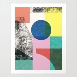 Modern collage 01 Art Print
