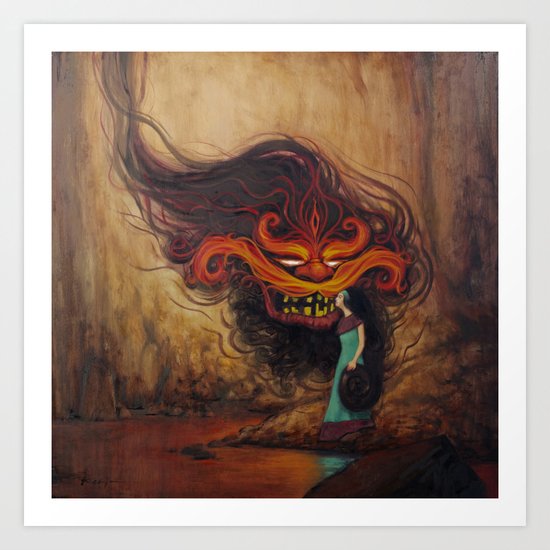 Love the Demon Art Print