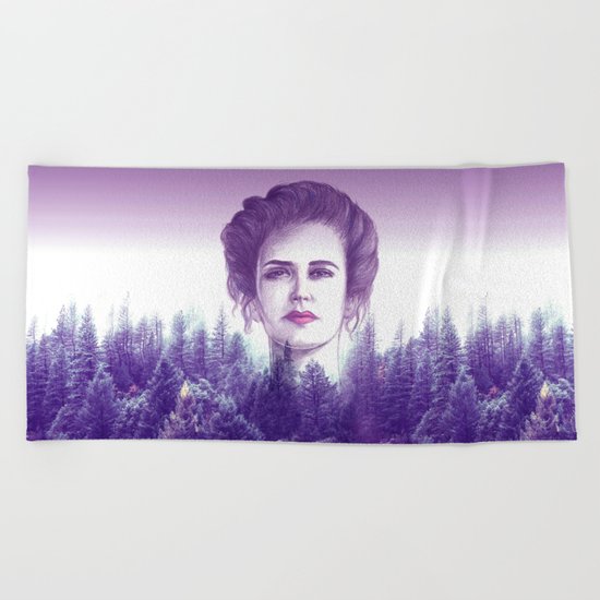 Eva Green/vanessa Beach Towel