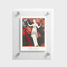 The Tree of Science x Art Deco Vintage Fashion Illustration by George Barbier Floating Acrylic Print