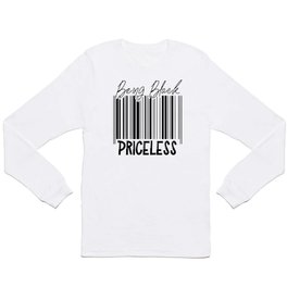 Being Black Priceless - Black Power Long Sleeve T Shirt | Civil Rights, White Supporter, Black American, Support Equality, Black Genius, Black Pride, Black Family, Graphicdesign, African American, Black Power 