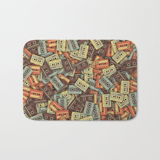 Audio cassettes Bath Mat