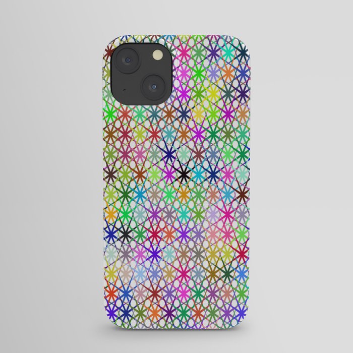 Abstract Prismatic Geometric Background. iPhone Case