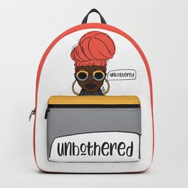 Unbothered Backpack | Blackgirlmagic, Blackartist, Blackart, Illustration, Digitalpainting, Drawing, Cool, Pinkhair, Digital 