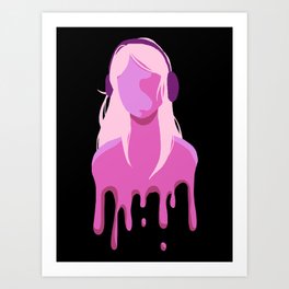 Music is Good for the Soul! (pink) Art Print