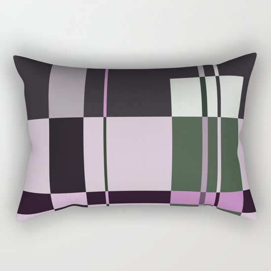 Interesting Geometry - Pale, pastel artwork Rectangular Pillow