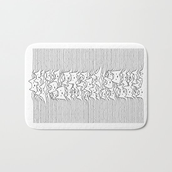 Furr Division White Bath Mat