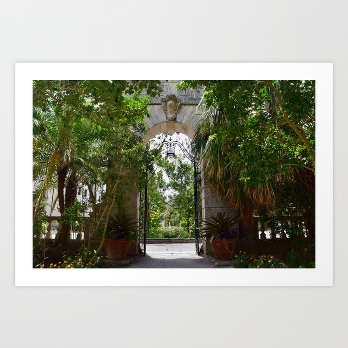 Gate in Vizcaya Art Print