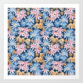 Daisies pattern Art Print