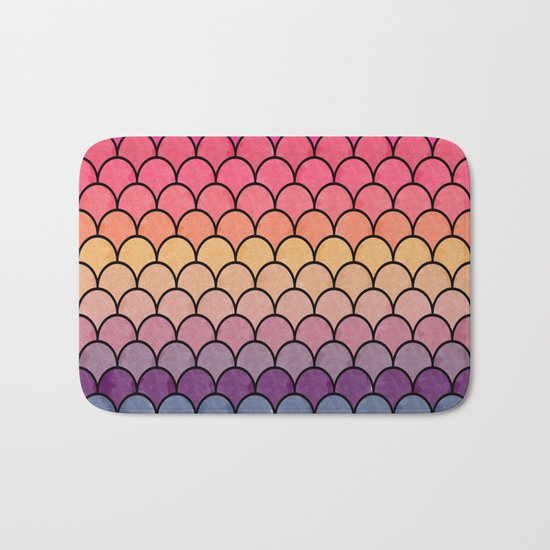 Watercolor Lovely Pattern CI Bath Mat