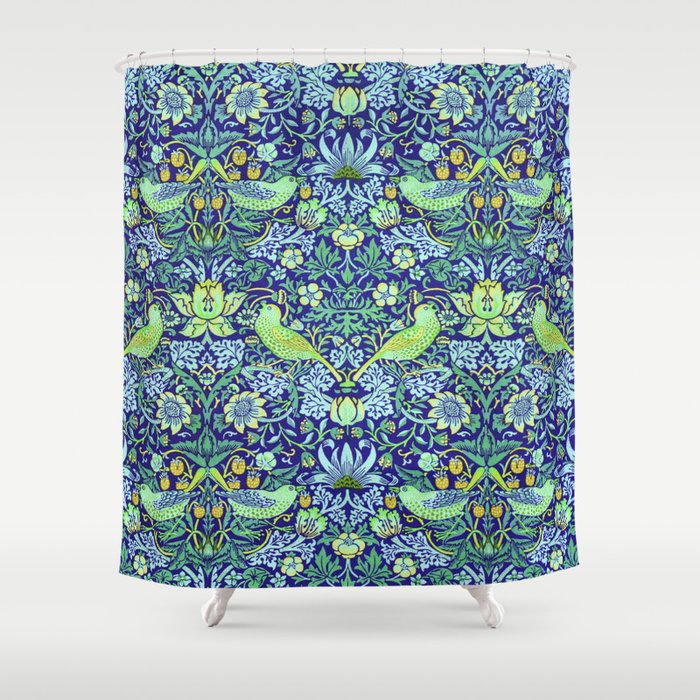 William Morris "Strawberry Thief" 6. Shower Curtain