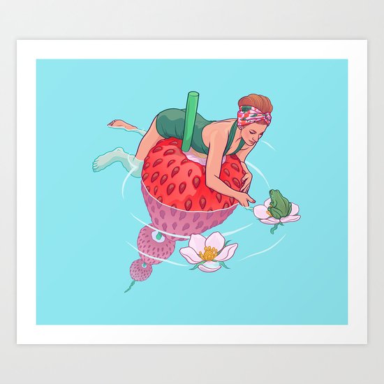 Strawberry Art Print