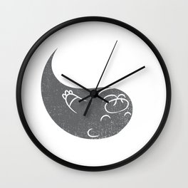 Yin And Yang Otter Shirt Matching Couple Valentine Costume Wall Clock