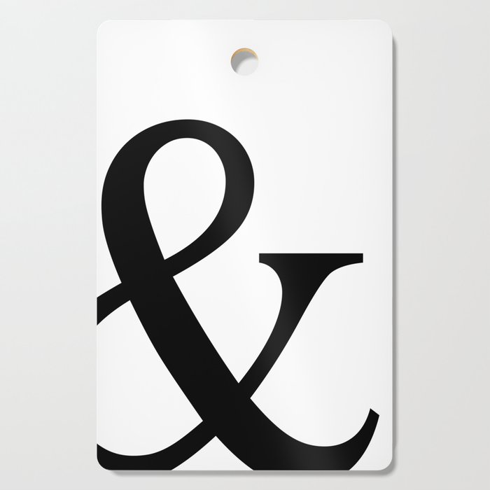 Typography, Ampersand, And Sign Cutting Board