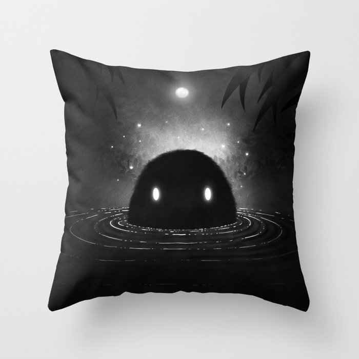 The Creature from the Black Swamp Throw Pillow