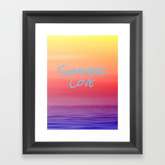 Summer Love Framed Art Print
