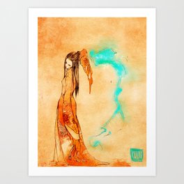 Born from Fire Art Print | Movies & TV, Illustration, People 