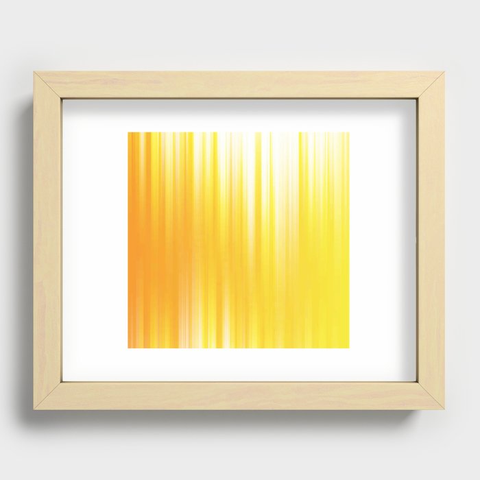 Light Yellow and Gold Background. Recessed Framed Print