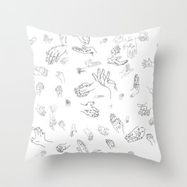 Hands of a Working Woman Throw Pillow