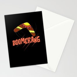 Boomerang Australia Hunting Sport Game Stationery Card