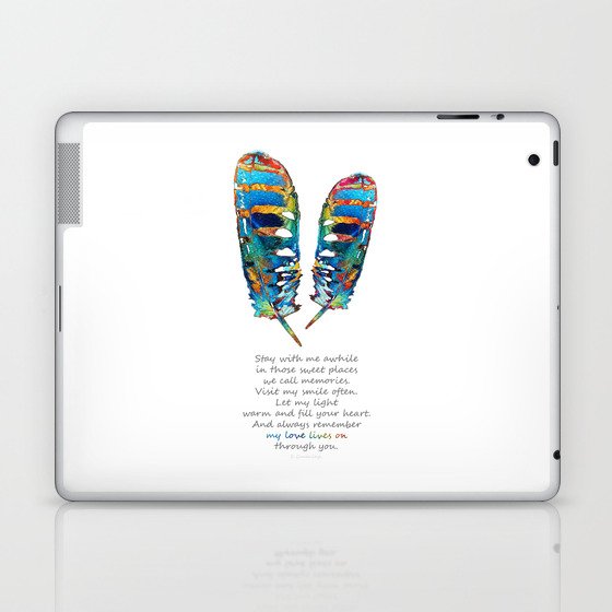 Love Lives On - Grief Comfort And Sympathy Art Laptop & iPad Skin