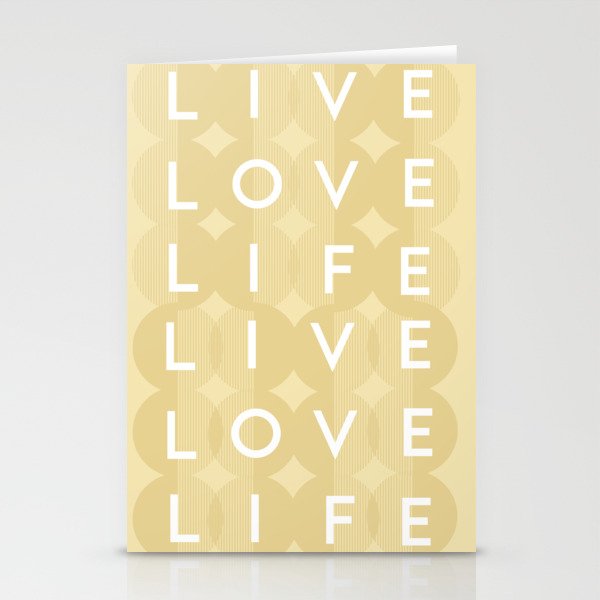 Live, Love, Life Stationery Cards