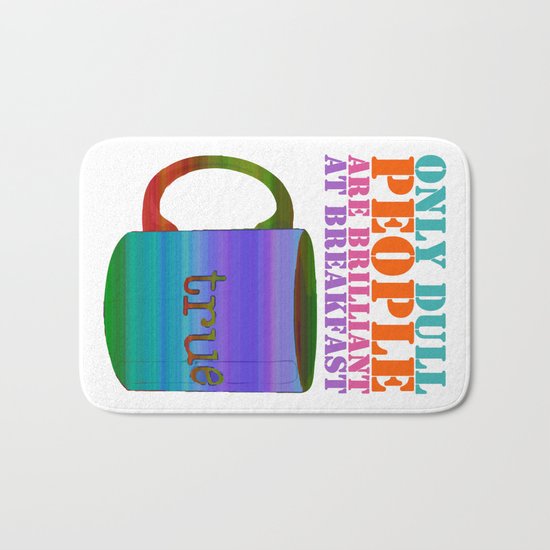 Oscar Wilde #5 Dull People Bath Mat